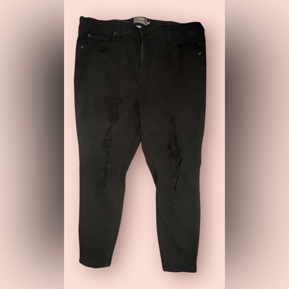 Torrid Black Distressed Jeans